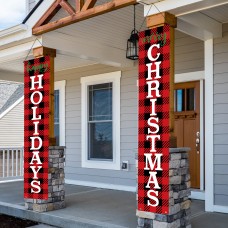 Merry Christmas Happy Holidays Door Banners Merry Christmas Happy Holidays Door Banners