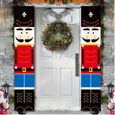 Life-Size Nutcracker Soldier Banner - Christmas Porch Sign for Indoor & Outdoor Decor Life-Size Nutcracker Soldier Banner - Christmas Porch Sign for Indoor & Outdoor Decor