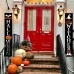 Happy Halloween & It's October Witches Banners - Outdoor & Indoor Front Porch Decor