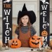 The Witch Is In & Welcome Halloween Banners - Perfect for Outdoor & Indoor Festive Decor